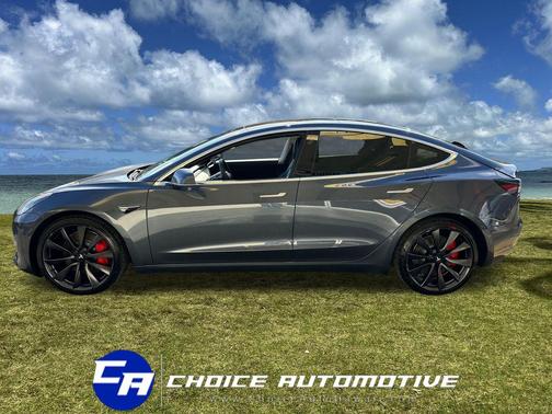 Midnight Silver Metallic 2020 Tesla Model 3 Performance
