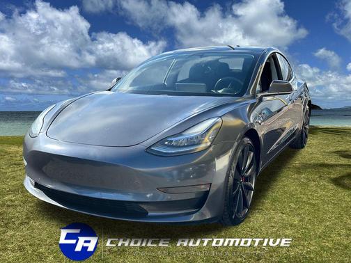 Midnight Silver Metallic 2020 Tesla Model 3 Performance