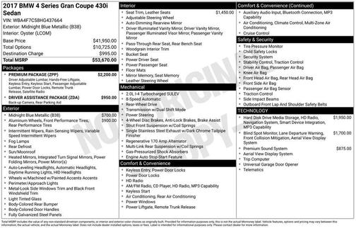 2017 BMW 430 Gran Coupe i