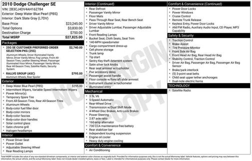 2010 Dodge Challenger SE