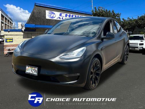 Solid Black 2021 Tesla Model Y Standard Range Rear-Wheel Drive