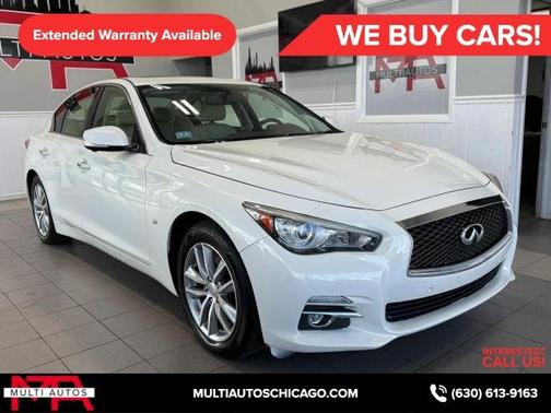 Moonlight White 2015 INFINITI Q50 Premium