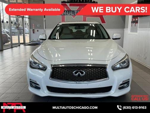 Moonlight White 2015 INFINITI Q50 Premium