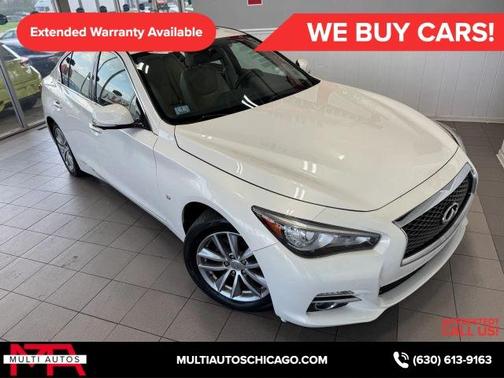 Moonlight White 2015 INFINITI Q50 Premium