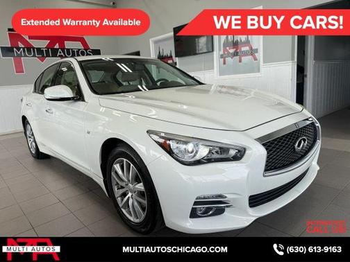 Moonlight White 2014 INFINITI Q50 Premium