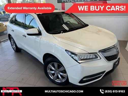 White 2015 Acura MDX 3.5L Advance Pkg w/Entertainment Pkg