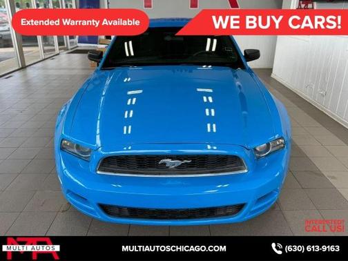 Blue 2014 Ford Mustang V6