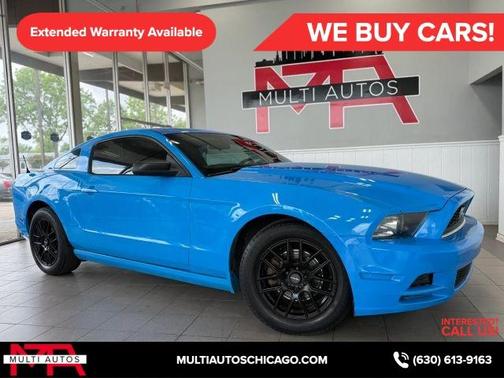 Blue 2014 Ford Mustang V6