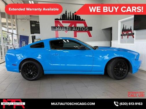 Blue 2014 Ford Mustang V6