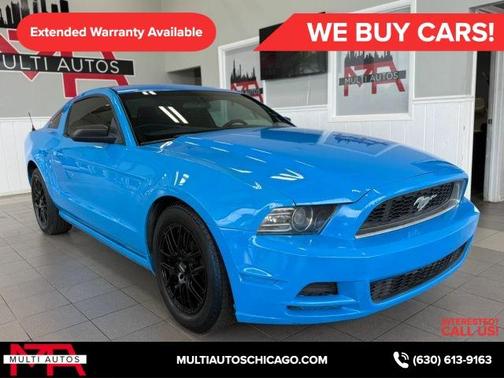 Blue 2014 Ford Mustang V6