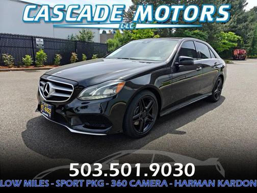 Black 2014 Mercedes-Benz E-Class E 350 Sedan 4D