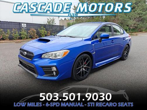 Blue 2018 Subaru WRX Premium