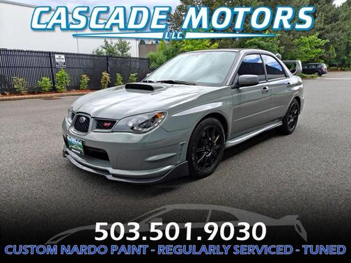 Gray 2007 Subaru Impreza WRX Sti