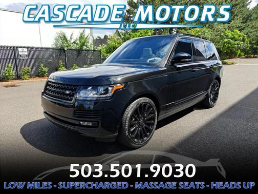 Black 2017 Land Rover Range Rover 5.0L Supercharged