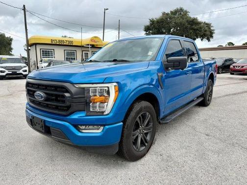 Blue 2021 Ford F-150 XLT