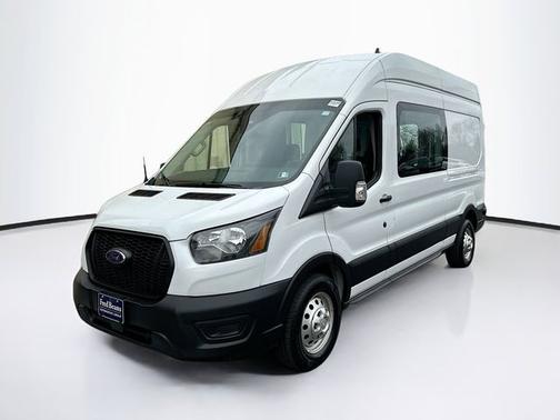 OXFORD WHITE 2023 Ford Transit-250 148 WB HIGH ROOF CREW