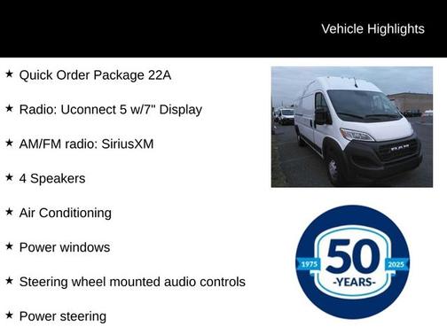 2023 RAM ProMaster 2500 159 WB HIGH ROOF CARGO