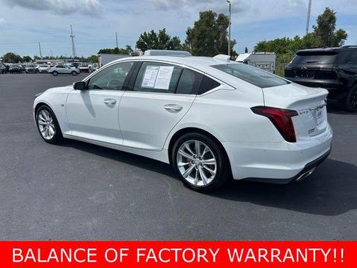 Summit White 2025 Cadillac CT5 Premium Luxury