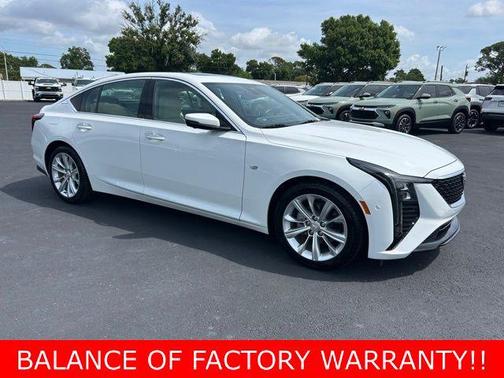 Summit White 2025 Cadillac CT5 Premium Luxury