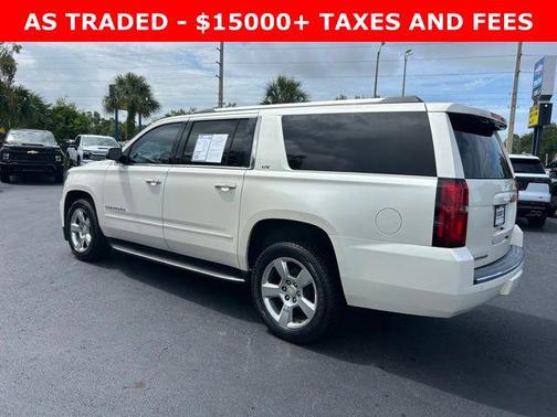 White Diamond Tricoat 2015 Chevrolet Suburban 1500 LTZ