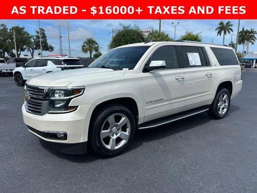 White Diamond Tricoat 2015 Chevrolet Suburban 1500 LTZ