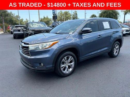 Shoreline Mist 2015 Toyota Highlander XLE