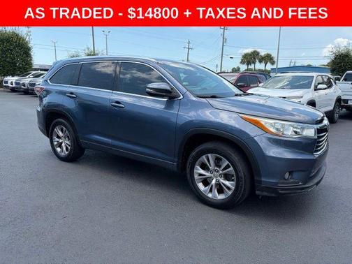Shoreline Mist 2015 Toyota Highlander XLE