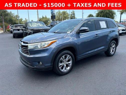 Shoreline Mist 2015 Toyota Highlander XLE