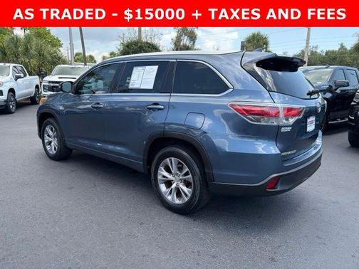 Shoreline Mist 2015 Toyota Highlander XLE