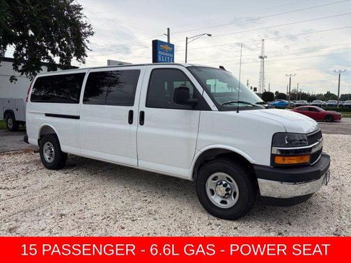 Summit White 2026 Chevrolet Express 3500 3500 Extended Wheelbase, LT, RWD