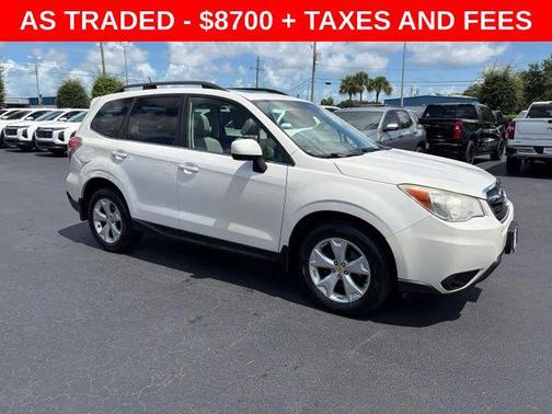 Satin White Pearl 2014 Subaru Forester 2.5i Limited