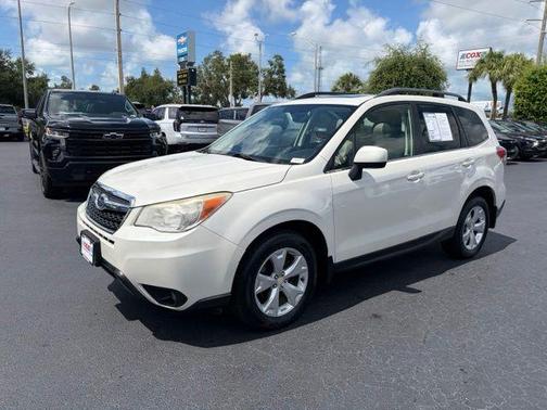 Satin White Pearl 2014 Subaru Forester 2.5i Limited