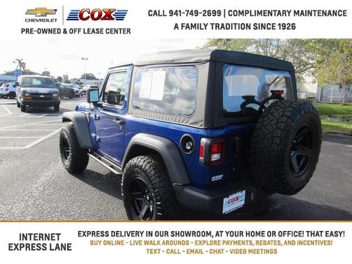 Ocean Blue Metallic Clearcoat 2018 Jeep Wrangler Sport