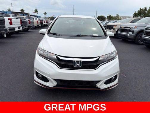 Platinum White Pearl 2019 Honda Fit Sport