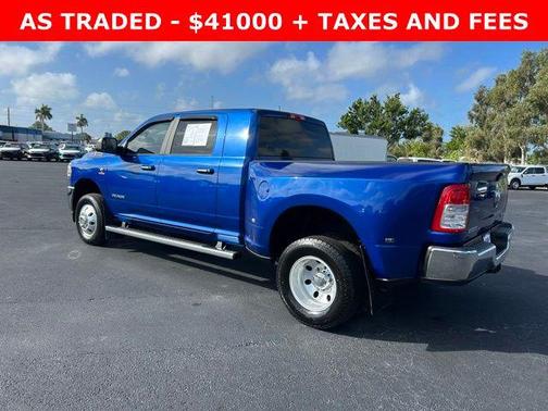 Blue Streak Pearlcoat 2019 RAM 3500 Big Horn Mega Cab 4x4 6'4' Box