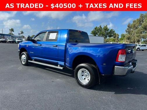 Blue Streak Pearlcoat 2019 RAM 3500 Big Horn Mega Cab 4x4 6'4' Box