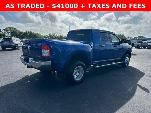 Blue Streak Pearlcoat 2019 RAM 3500 Big Horn Mega Cab 4x4 6'4' Box