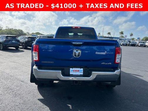 Blue Streak Pearlcoat 2019 RAM 3500 Big Horn Mega Cab 4x4 6'4' Box
