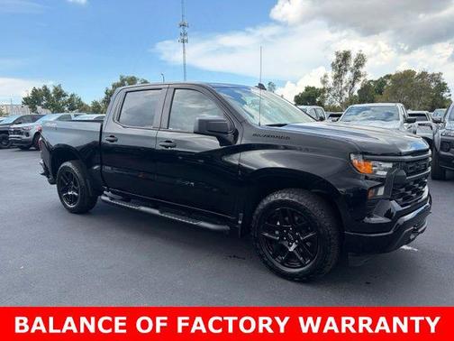 Black 2023 Chevrolet Silverado 1500 Custom