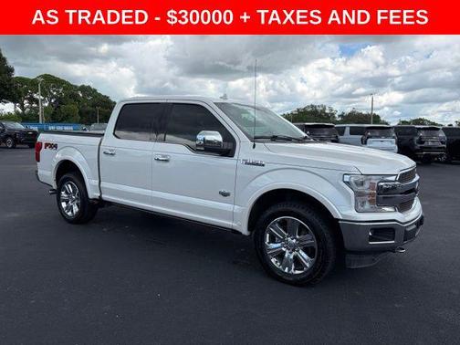 White Platinum Clearcoat Metallic 2018 Ford F-150 King Ranch