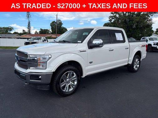 White Platinum Clearcoat Metallic 2018 Ford F-150 King Ranch
