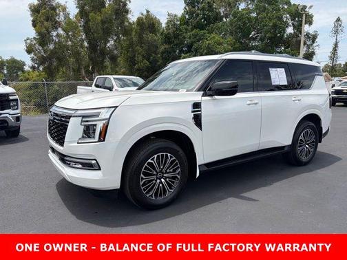 Aspen White Tricoat 2025 Nissan Armada Platinum 2WD