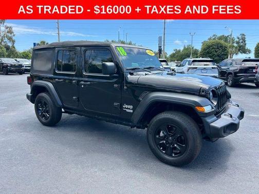 Black Clearcoat 2018 Jeep Wrangler Unlimited Sport