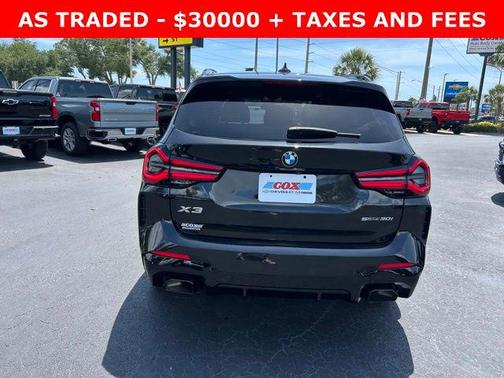 Black Sapphire Metallic 2023 BMW X3 sDrive30i