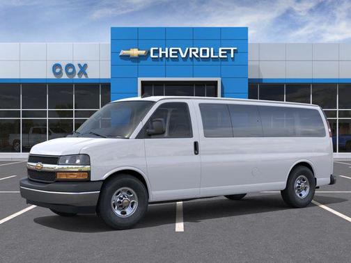 Summit White 2026 Chevrolet Express 3500 3500 Extended Wheelbase, LT, RWD