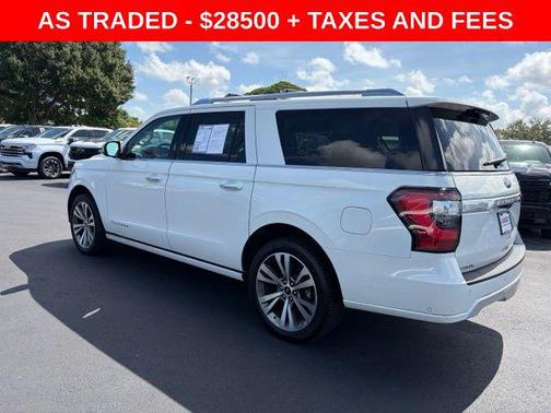 Star White Metallic Tri-Coat 2020 Ford Expedition Max Platinum