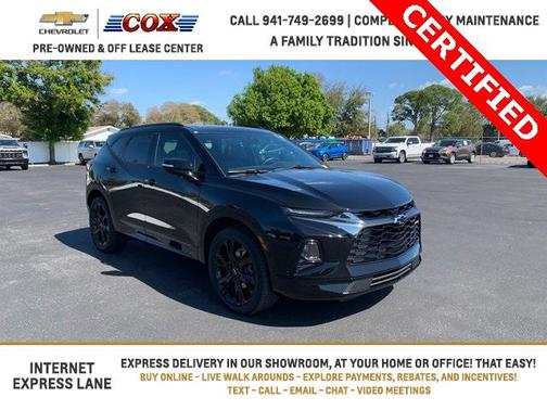 Black 2021 Chevrolet Blazer RS
