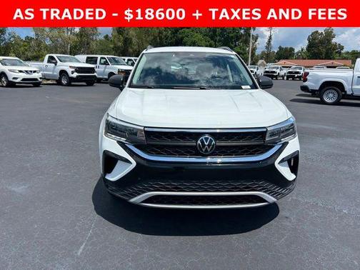 Pure White 2024 Volkswagen Taos 1.5T S