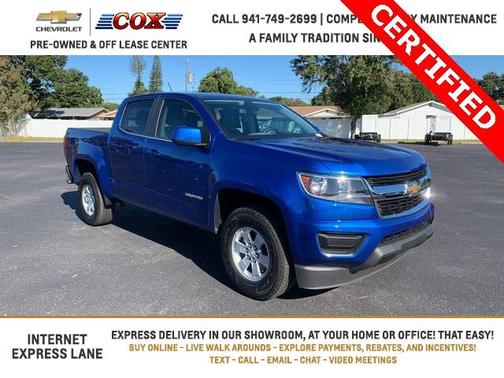 Kinetic Blue Metallic 2020 Chevrolet Colorado WT