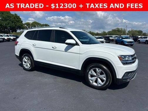 Pure White 2018 Volkswagen Atlas 3.6L SE